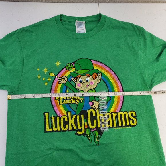 Delta Pro weight T-shirt Lucky Charms Feeling Lucky St. Patricks Day Green Sz S - Picture 6 of 7